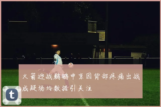火箭迎战鹈鹕申京因背部疼痛出战成疑场均数据引关注